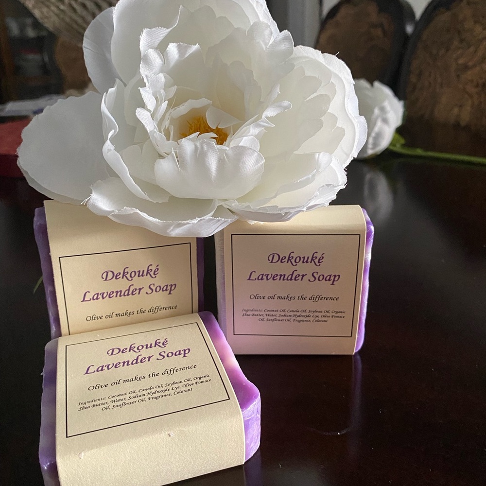 Dekouke Lavender Bar Soap 3 for $20
